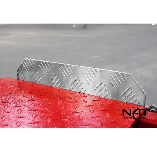 Stop locks on Triumph NOS9000 Car Lift Four Post for secure vehicle positioning