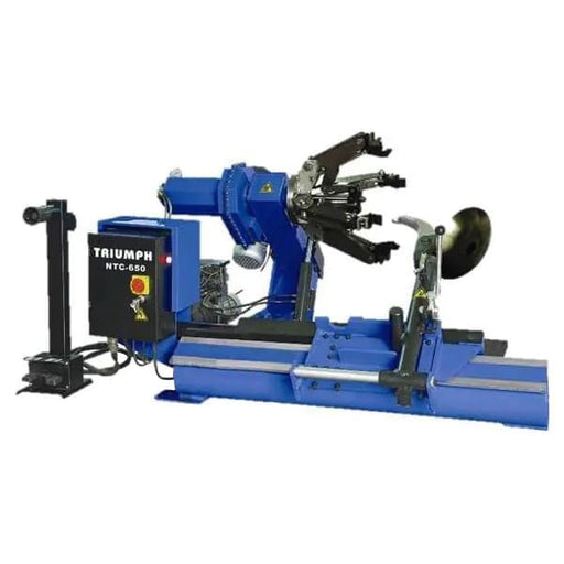 Front view of Triumph NTC-650 Tire Changer for large commercial tires
