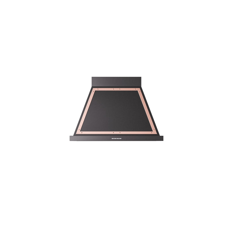 ILVE 36" Nostalgie style wall-mounted extractor Range hood in steel or painted steel with frames - UANB36