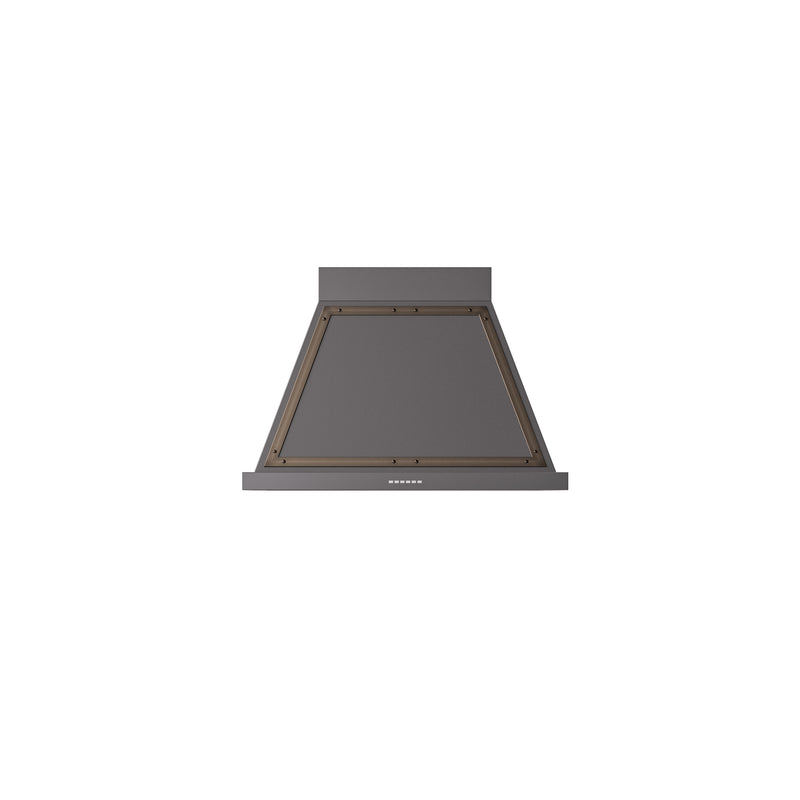 ILVE 36" Nostalgie style wall-mounted extractor Range hood in steel or painted steel with frames - UANB36