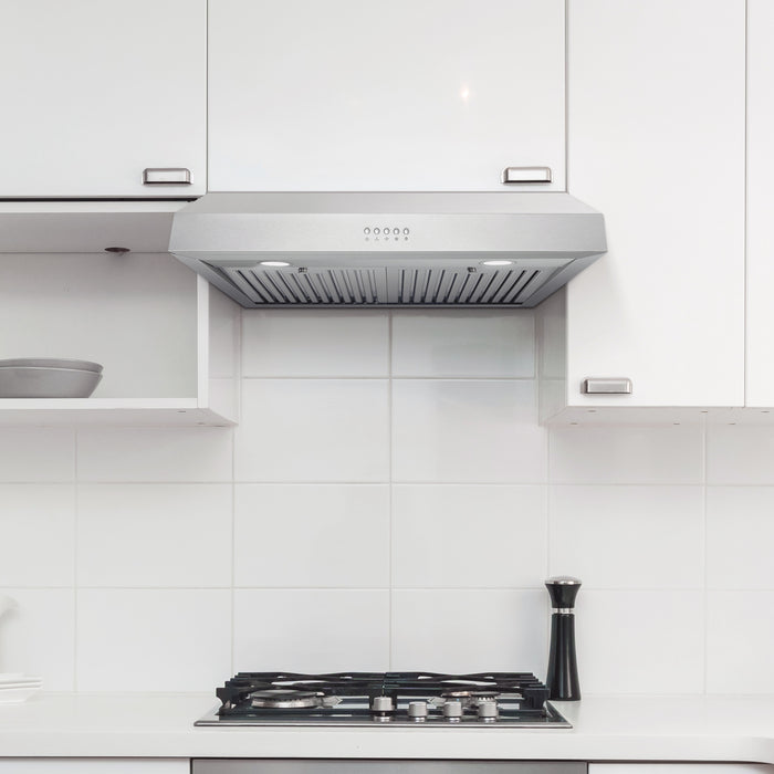 Cosmo 30 in. Ducted Under Cabinet Range Hood in Stainless Steel with LED Lighting and Permanent Filters - UC30