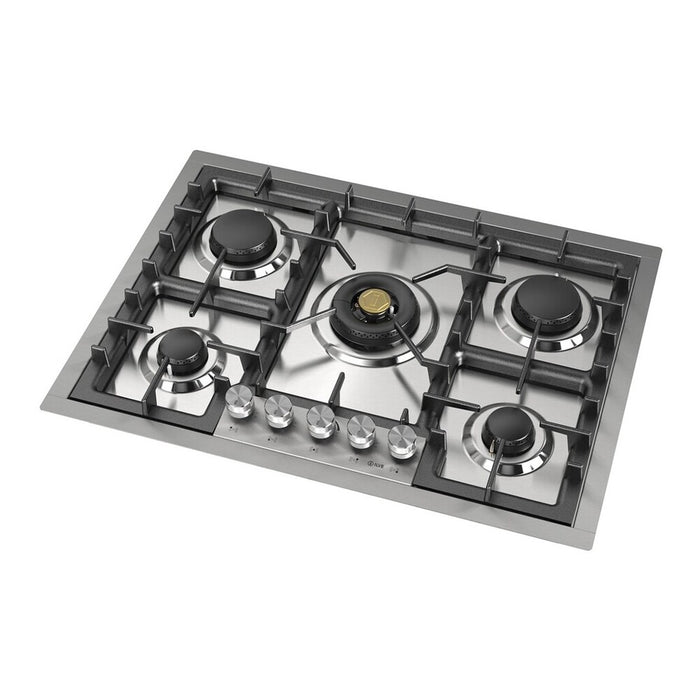 ILVE Professional Plus II 30" Built-In Gas Cooktop with 5 Burners, Stainless Steel (UHCPT75SS)