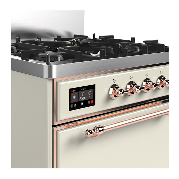 ILVE Majestic III 30" Dual Fuel Range 5 Burners, Solid Door (UM30QNR3)