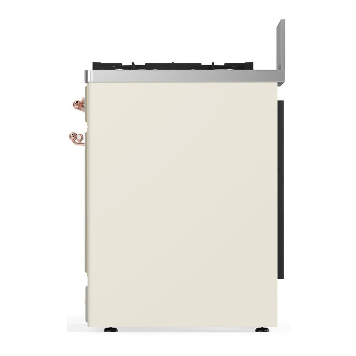 ILVE Majestic III 30" Dual Fuel Range 5 Burners, Solid Door (UM30QNR3)