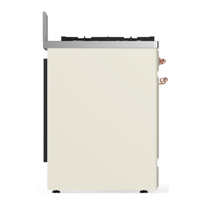 ILVE Majestic III 30" Dual Fuel Range 5 Burners, Solid Door (UM30QNR3)