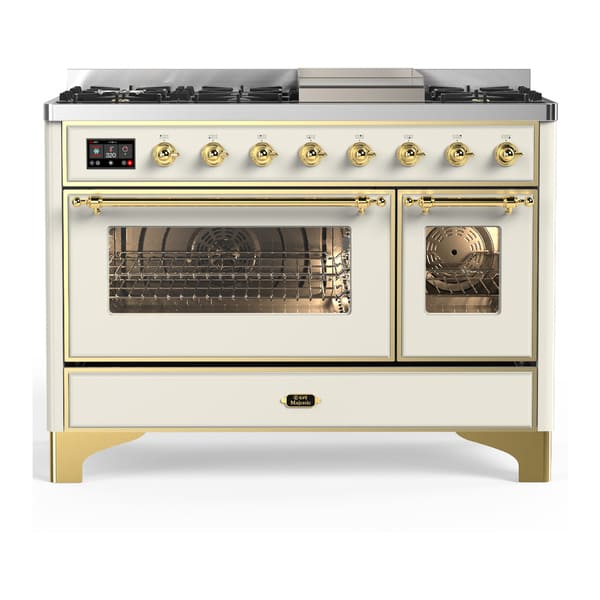 ILVE Majestic III 48" Dual Fuel Range – 8 Burners (UM48FNR3)
