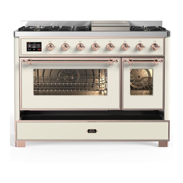 ILVE Majestic III 48" Dual Fuel Range – 8 Burners (UM48FNR3)