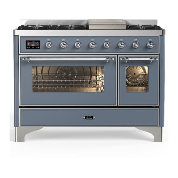 ILVE Majestic III 48" Dual Fuel Range – 8 Burners (UM48FNR3)