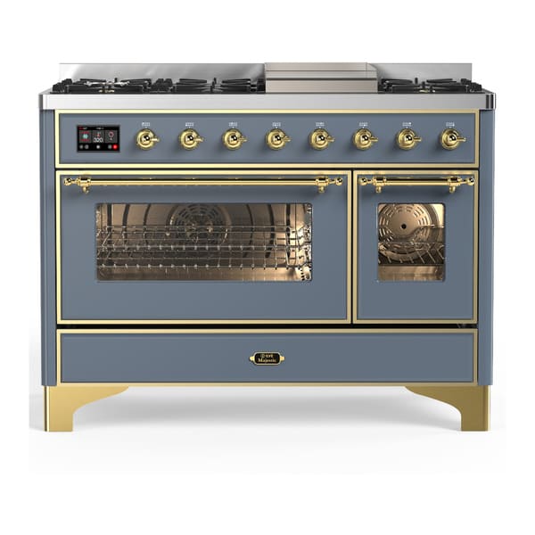 ILVE Majestic III 48" Dual Fuel Range – 8 Burners (UM48FNR3)