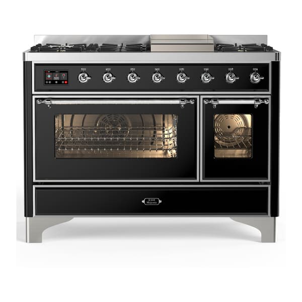 ILVE Majestic III 48" Dual Fuel Range – 8 Burners (UM48FNR3)