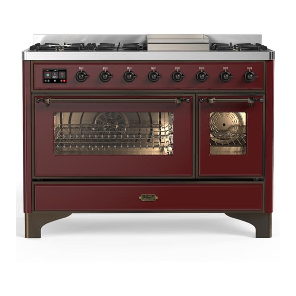 ILVE Majestic III 48" Dual Fuel Range – 8 Burners (UM48FNR3)