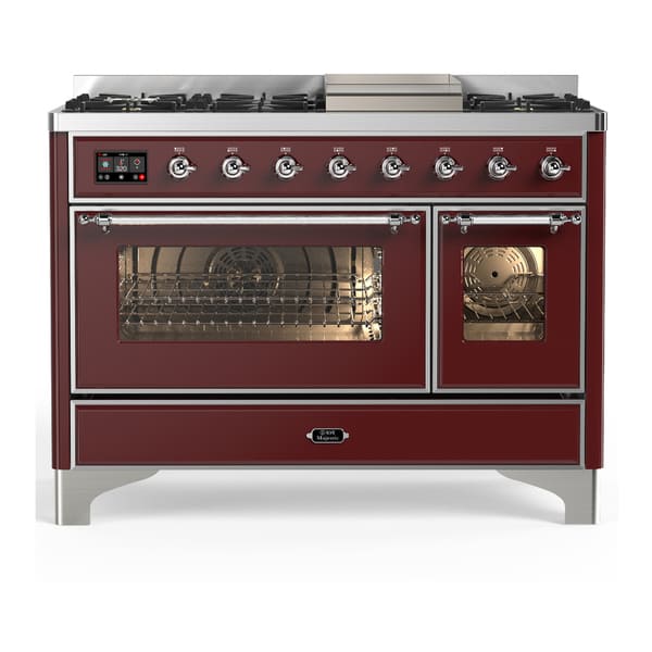 ILVE Majestic III 48" Dual Fuel Range – 8 Burners (UM48FNR3)