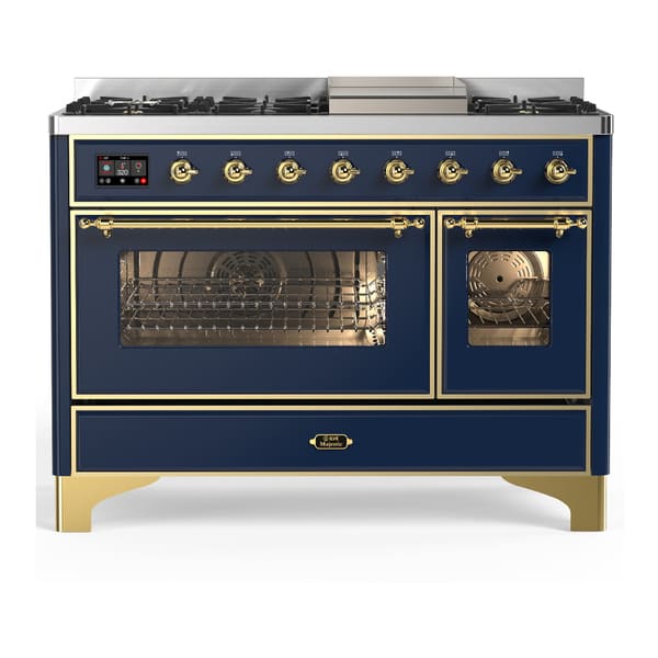 ILVE Majestic III 48" Dual Fuel Range – 8 Burners (UM48FNR3)