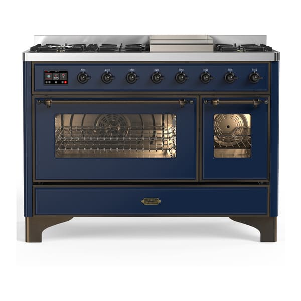 ILVE Majestic III 48" Dual Fuel Range – 8 Burners (UM48FNR3)