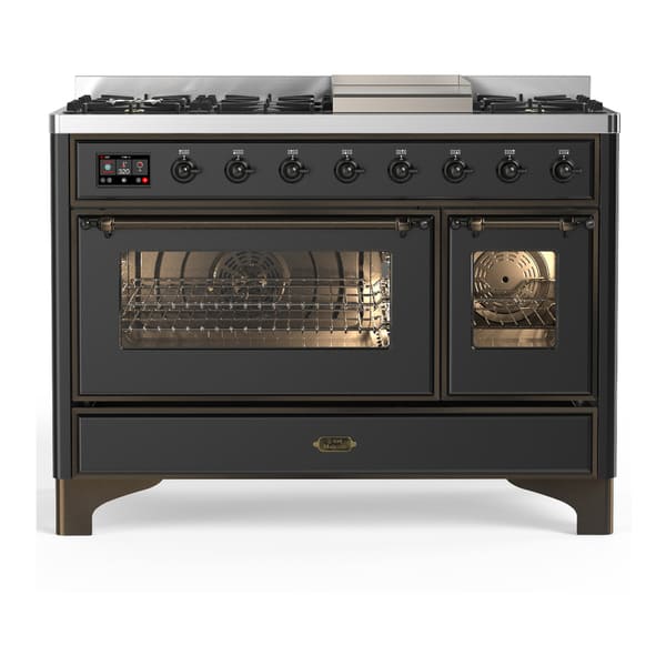 ILVE Majestic III 48" Dual Fuel Range – 8 Burners (UM48FNR3)