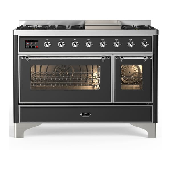 ILVE Majestic III 48" Dual Fuel Range – 8 Burners (UM48FNR3)