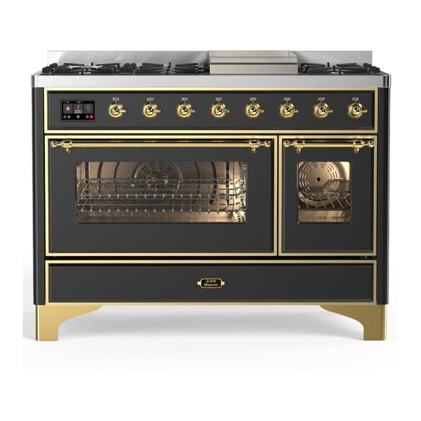 ILVE Majestic III 48" Dual Fuel Range – 8 Burners (UM48FNR3)