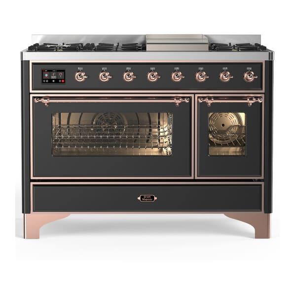 ILVE Majestic III 48" Dual Fuel Range – 8 Burners (UM48FNR3)