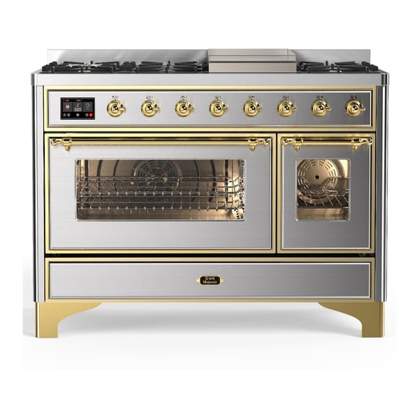 ILVE Majestic III 48" Dual Fuel Range – 8 Burners (UM48FNR3)