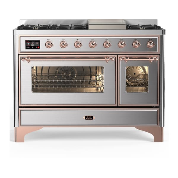 ILVE Majestic III 48" Dual Fuel Range – 8 Burners (UM48FNR3)