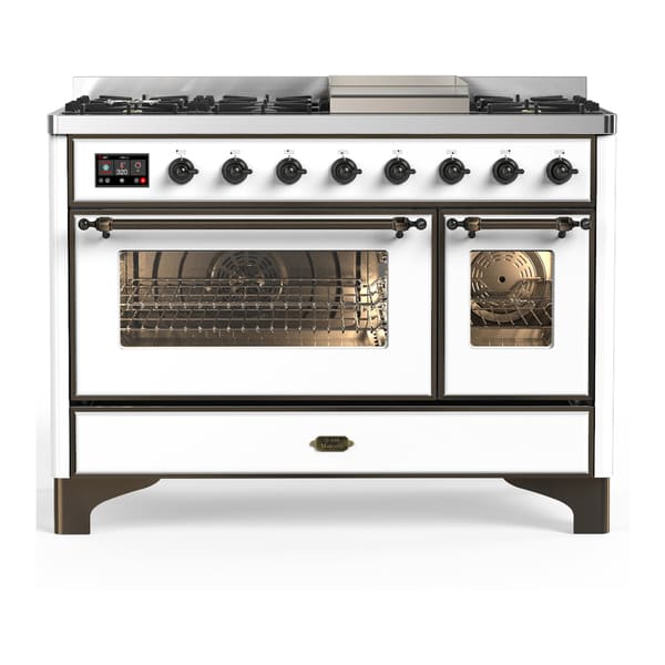 ILVE Majestic III 48" Dual Fuel Range – 8 Burners (UM48FNR3)
