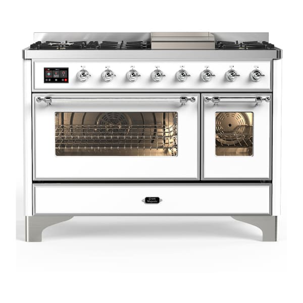 ILVE Majestic III 48" Dual Fuel Range – 8 Burners (UM48FNR3)