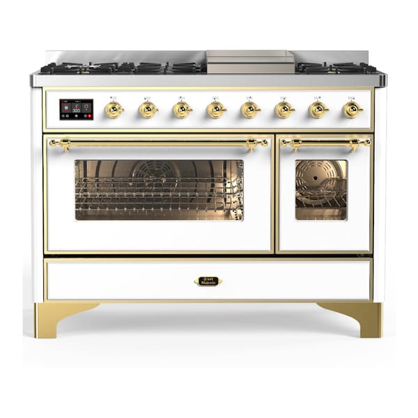 ILVE Majestic III 48" Dual Fuel Range – 8 Burners (UM48FNR3)