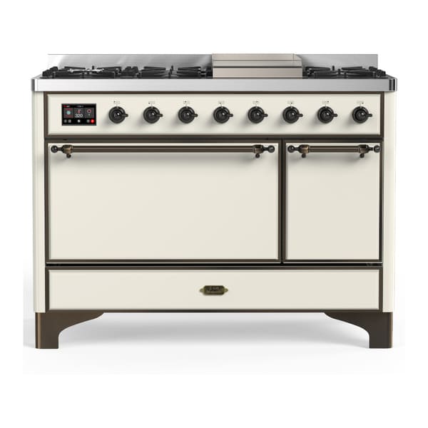 ILVE Majestic III 48" Dual Fuel Range – Solid Door (UM48FQNR3)