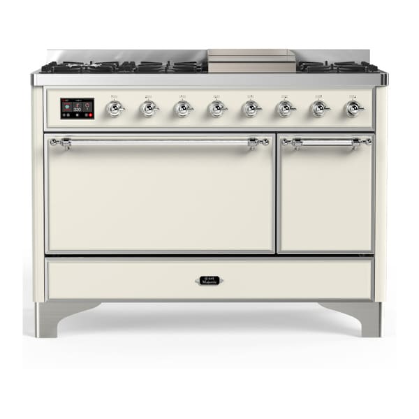 ILVE Majestic III 48" Dual Fuel Range – Solid Door (UM48FQNR3)