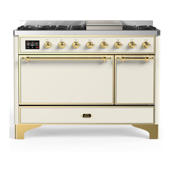 ILVE Majestic III 48" Dual Fuel Range – Solid Door (UM48FQNR3)