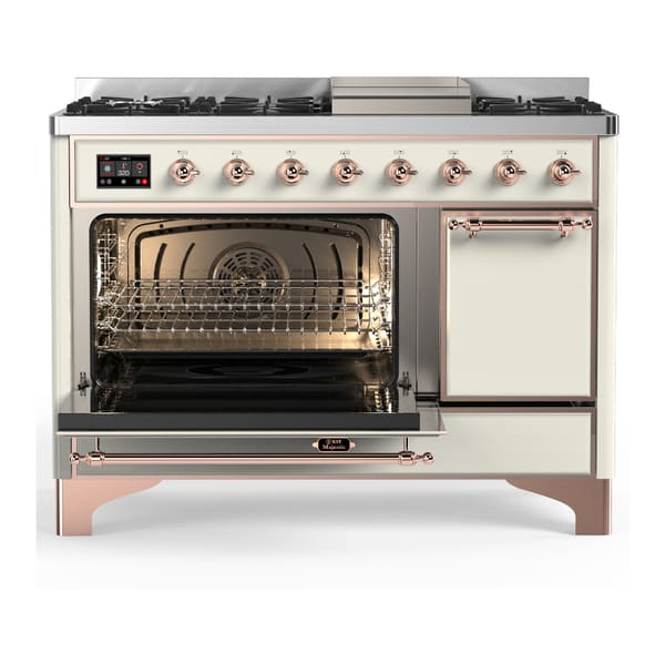 ILVE Majestic III 48" Dual Fuel Range – Solid Door (UM48FQNR3)