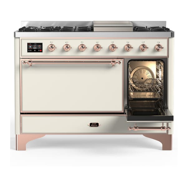 ILVE Majestic III 48" Dual Fuel Range – Solid Door (UM48FQNR3)