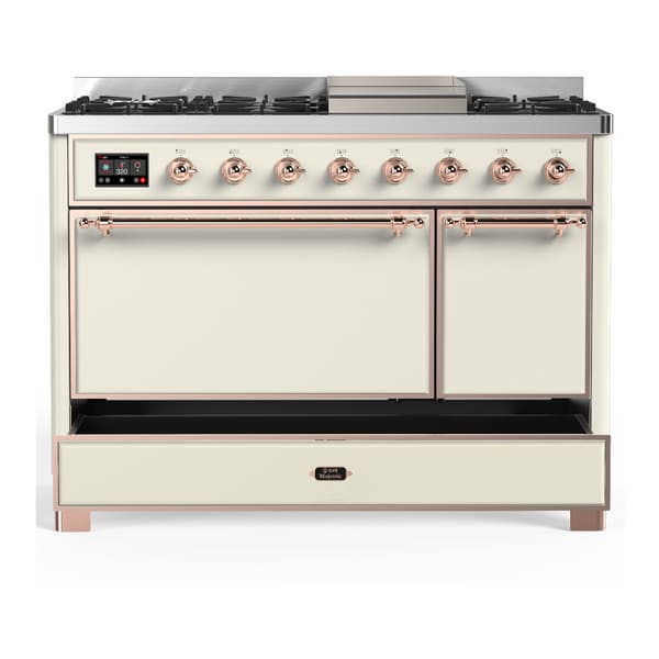 ILVE Majestic III 48" Dual Fuel Range – Solid Door (UM48FQNR3)