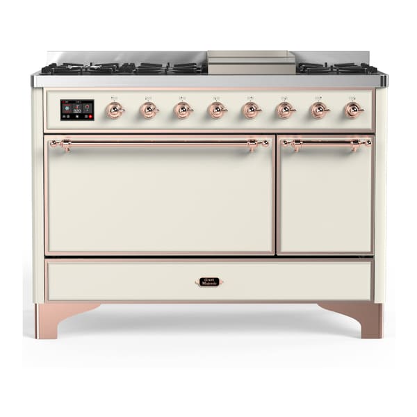 ILVE Majestic III 48" Dual Fuel Range – Solid Door (UM48FQNR3)