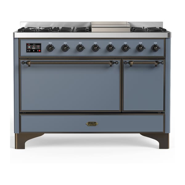ILVE Majestic III 48" Dual Fuel Range – Solid Door (UM48FQNR3)