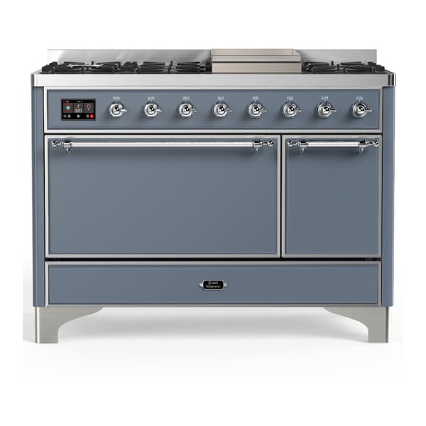 ILVE Majestic III 48" Dual Fuel Range – Solid Door (UM48FQNR3)