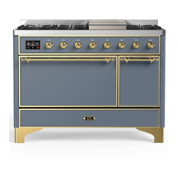 ILVE Majestic III 48" Dual Fuel Range – Solid Door (UM48FQNR3)
