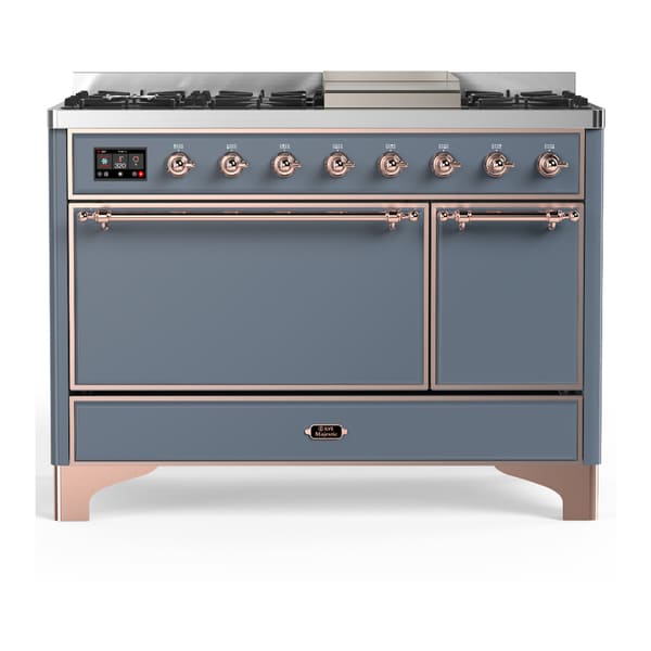 ILVE Majestic III 48" Dual Fuel Range – Solid Door (UM48FQNR3)
