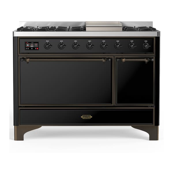 ILVE Majestic III 48" Dual Fuel Range – Solid Door (UM48FQNR3)