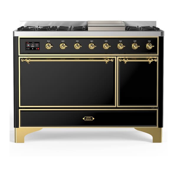ILVE Majestic III 48" Dual Fuel Range – Solid Door (UM48FQNR3)