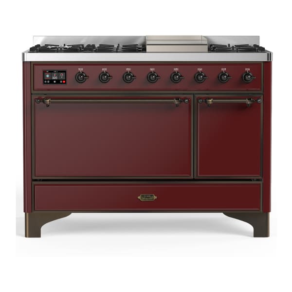 ILVE Majestic III 48" Dual Fuel Range – Solid Door (UM48FQNR3)