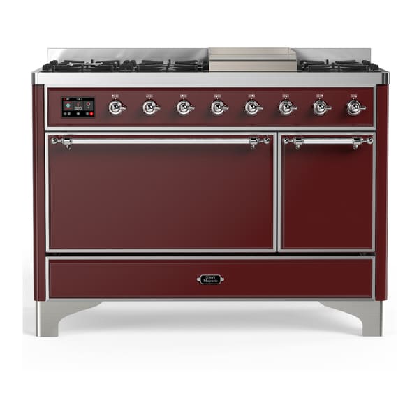ILVE Majestic III 48" Dual Fuel Range – Solid Door (UM48FQNR3)