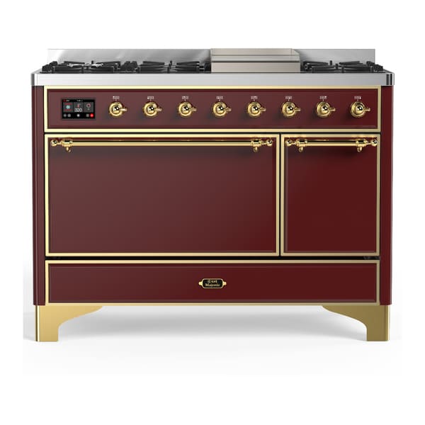 ILVE Majestic III 48" Dual Fuel Range – Solid Door (UM48FQNR3)