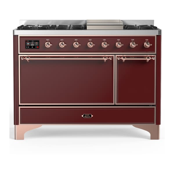 ILVE Majestic III 48" Dual Fuel Range – Solid Door (UM48FQNR3)