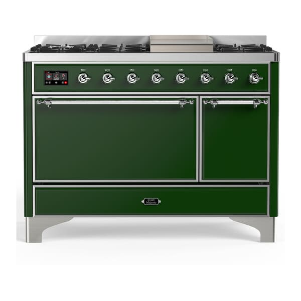 ILVE Majestic III 48" Dual Fuel Range – Solid Door (UM48FQNR3)