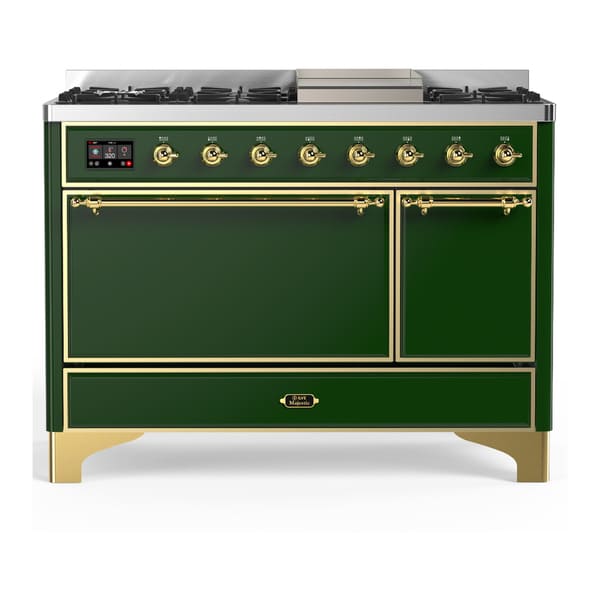 ILVE Majestic III 48" Dual Fuel Range – Solid Door (UM48FQNR3)