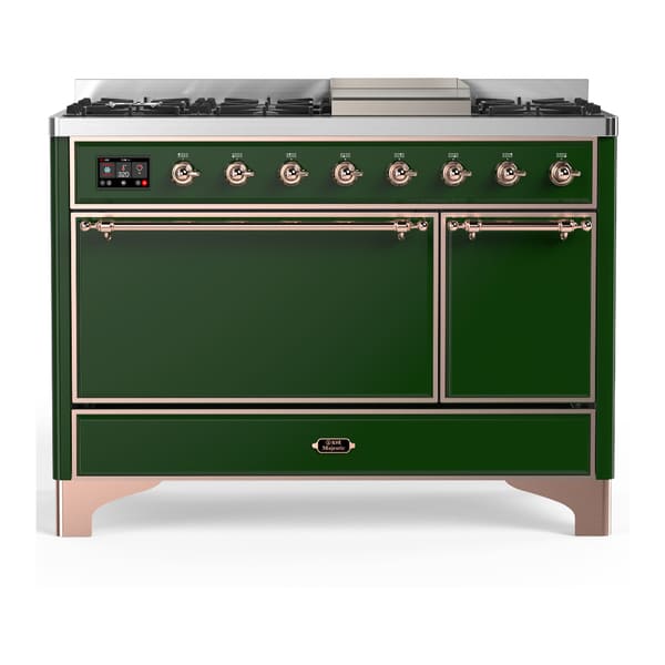 ILVE Majestic III 48" Dual Fuel Range – Solid Door (UM48FQNR3)