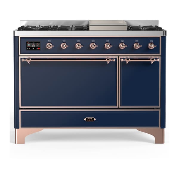ILVE Majestic III 48" Dual Fuel Range – Solid Door (UM48FQNR3)