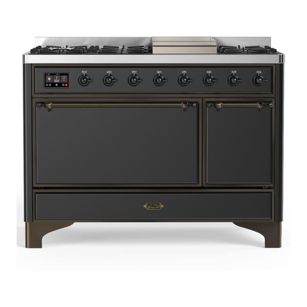 ILVE Majestic III 48" Dual Fuel Range – Solid Door (UM48FQNR3)