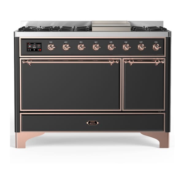 ILVE Majestic III 48" Dual Fuel Range – Solid Door (UM48FQNR3)